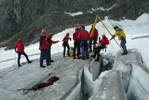 Die Bergrettung Osttirol bei einem ihrer Einsätze