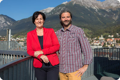 Andrea Haselwanter-Schneider und Markus Sint von der Liste Fritz